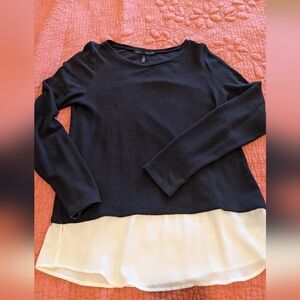 White House Black Market Elegant Black Top
